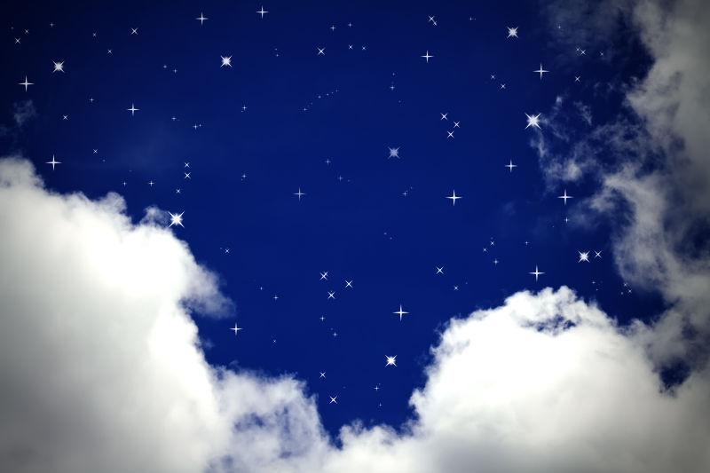 夜晚的天空美丽的星辰