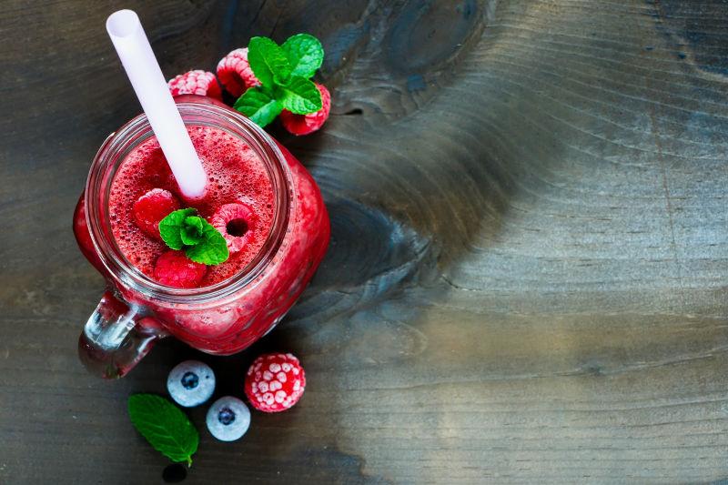 覆盆子冰沙玻璃罐