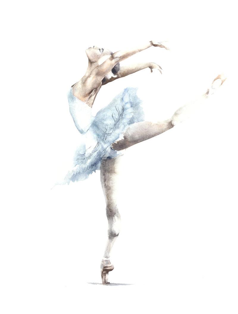 芭蕾舞女演员画作图片