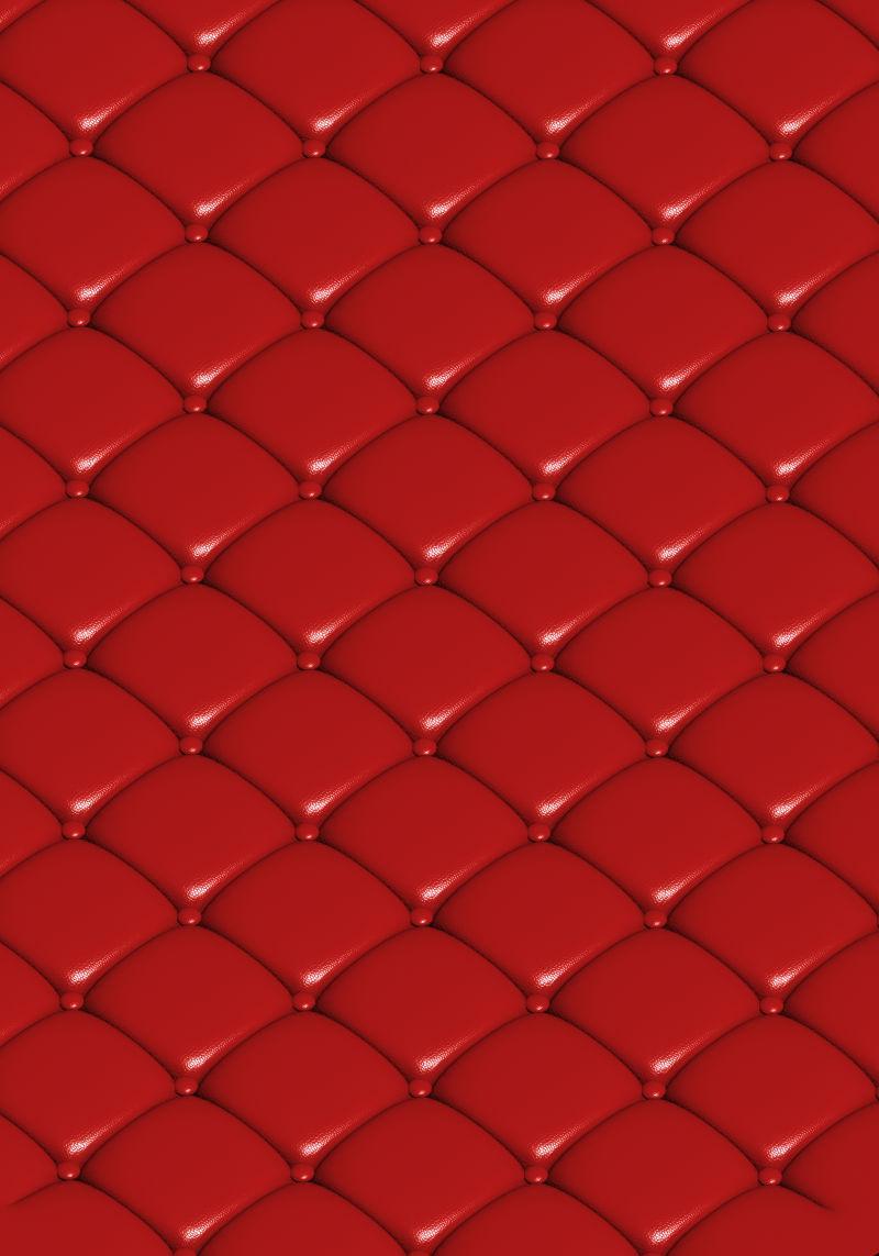 红色皮革正方形分割纹理