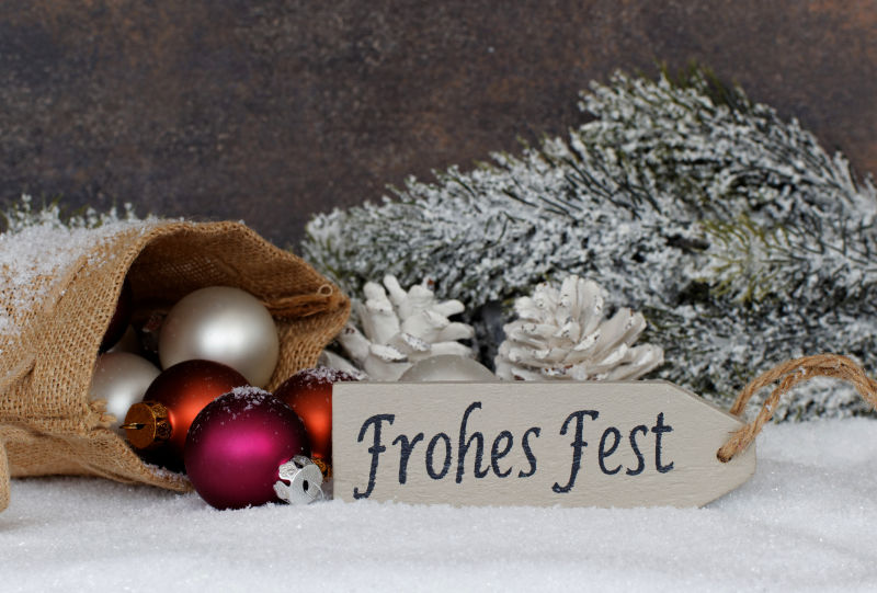 圣诞节日快乐和装饰品