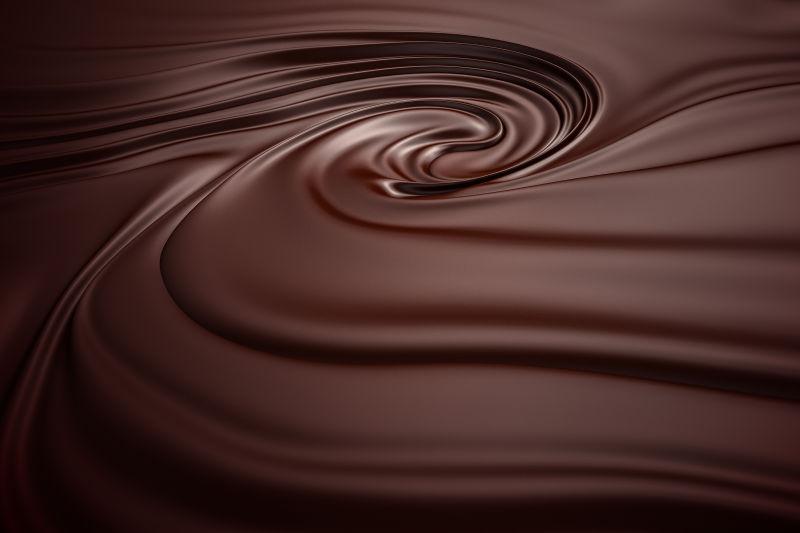 浓稠的巧克力漩涡背景