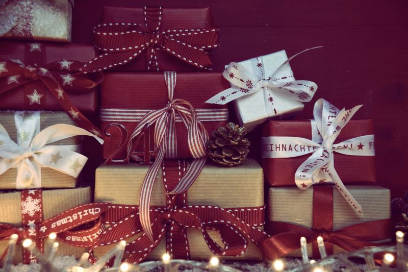 打包好的圣诞节礼物