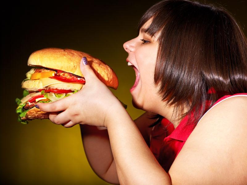 女胖子吃东西图片搞笑图片