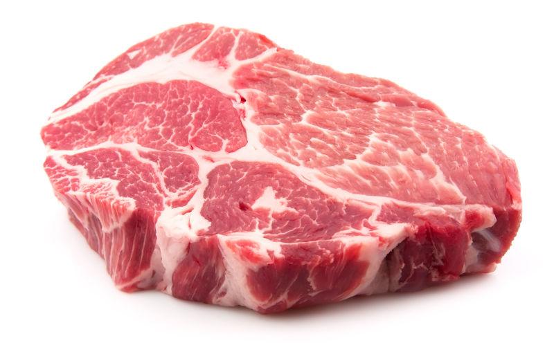 一块切好的肉片