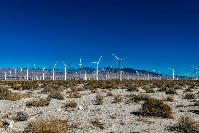棕榈泉附近的风电场