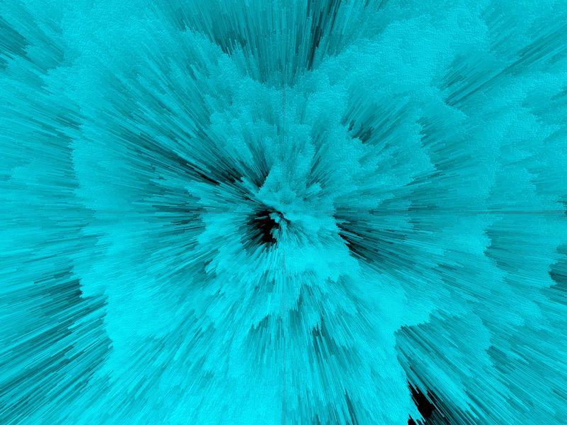 蓝色放射状线条背景