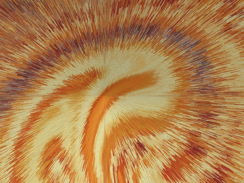 黄色的放射状背景