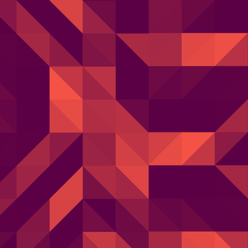 多边形红色背景