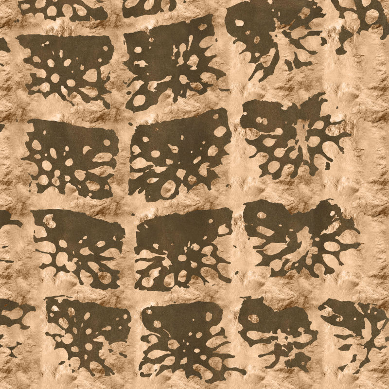 神秘褐色花纹图案