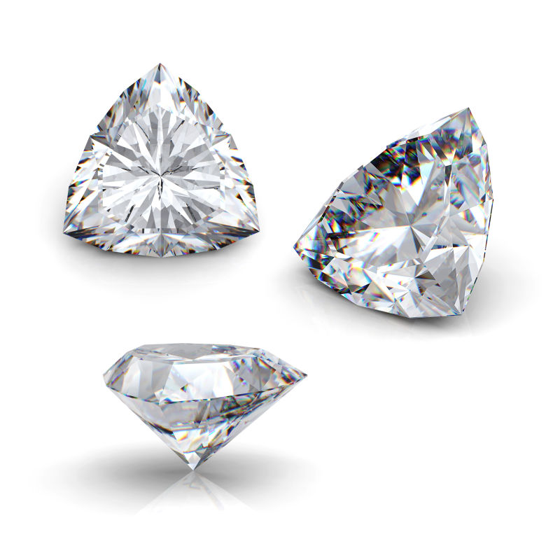 形状不同的钻石