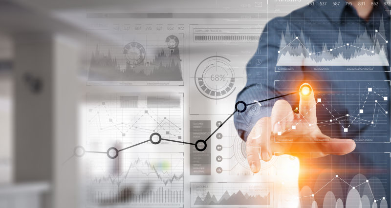 未来数据图表概念