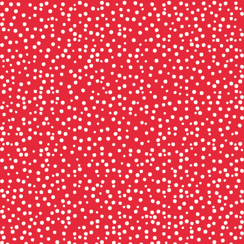 红底波点