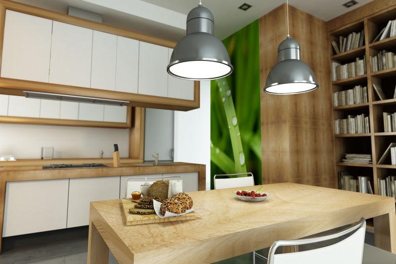开放式厨房的现代公寓室内设计
