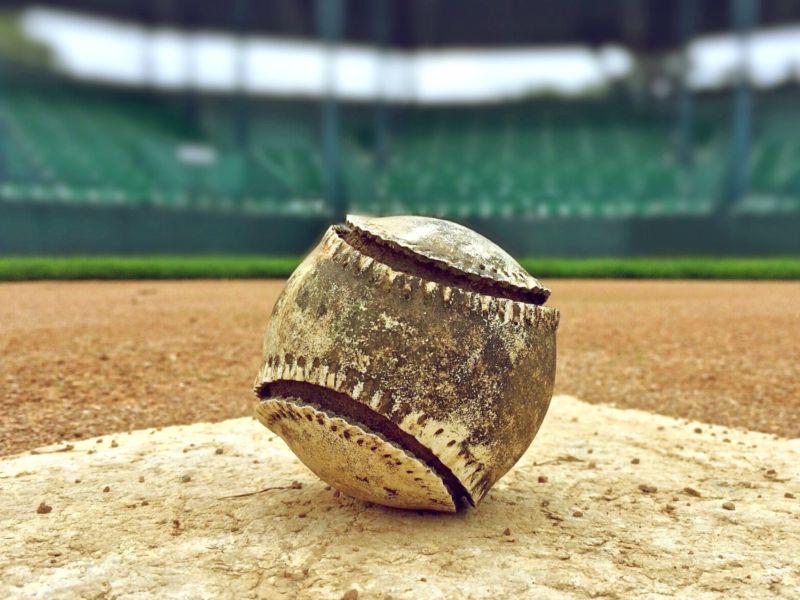 操场的的就棒球特写