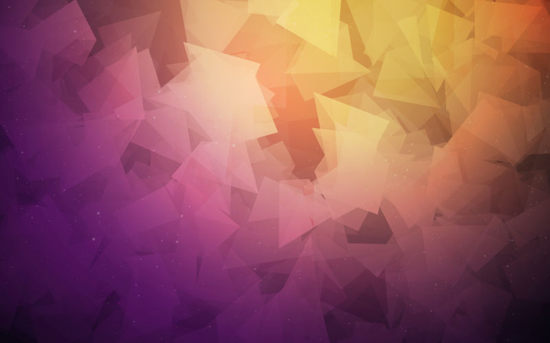 紫色与橘黄色图形效果