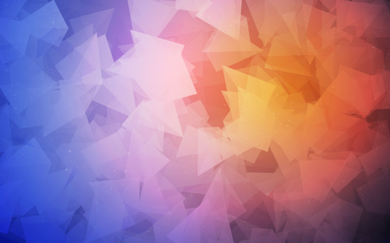 蓝色与橘红色图像效果