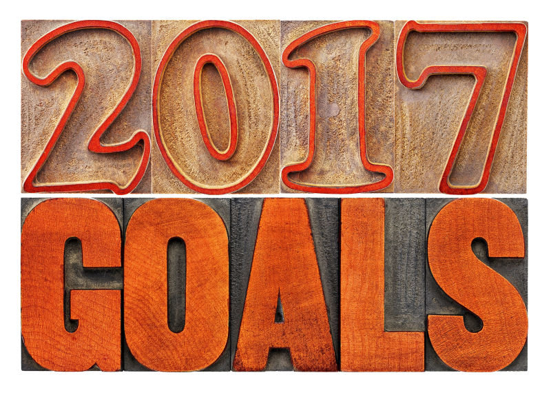 2017新年目标概念