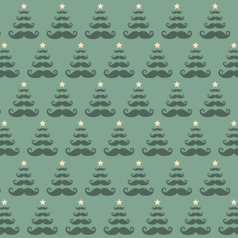 圣诞树绿色无缝背景