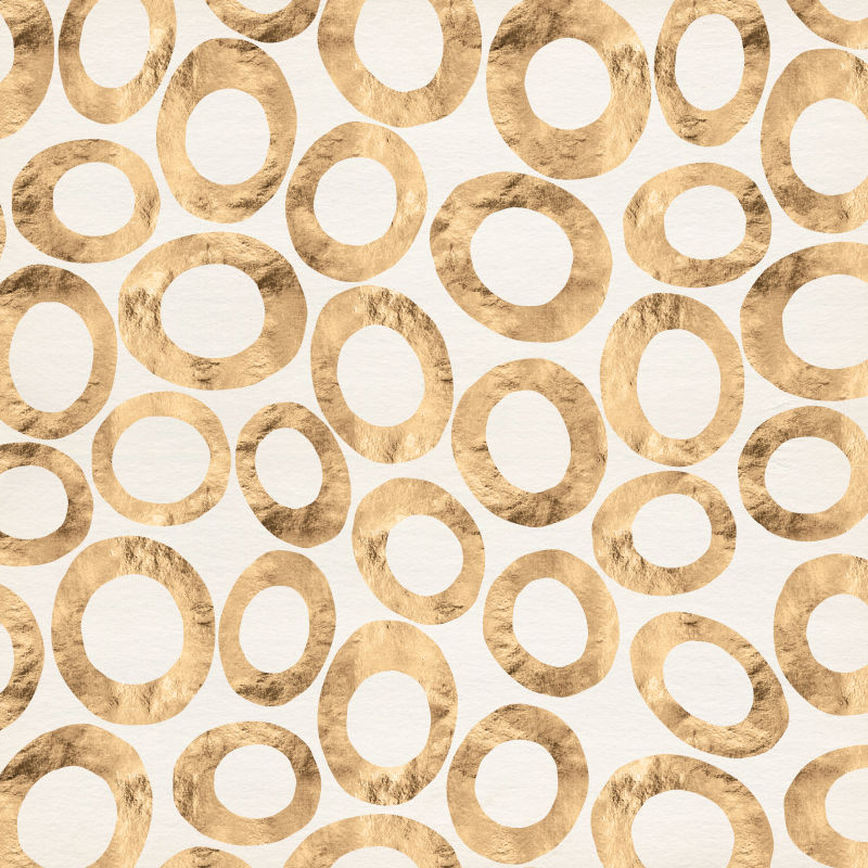 金色圈圈纹理背景