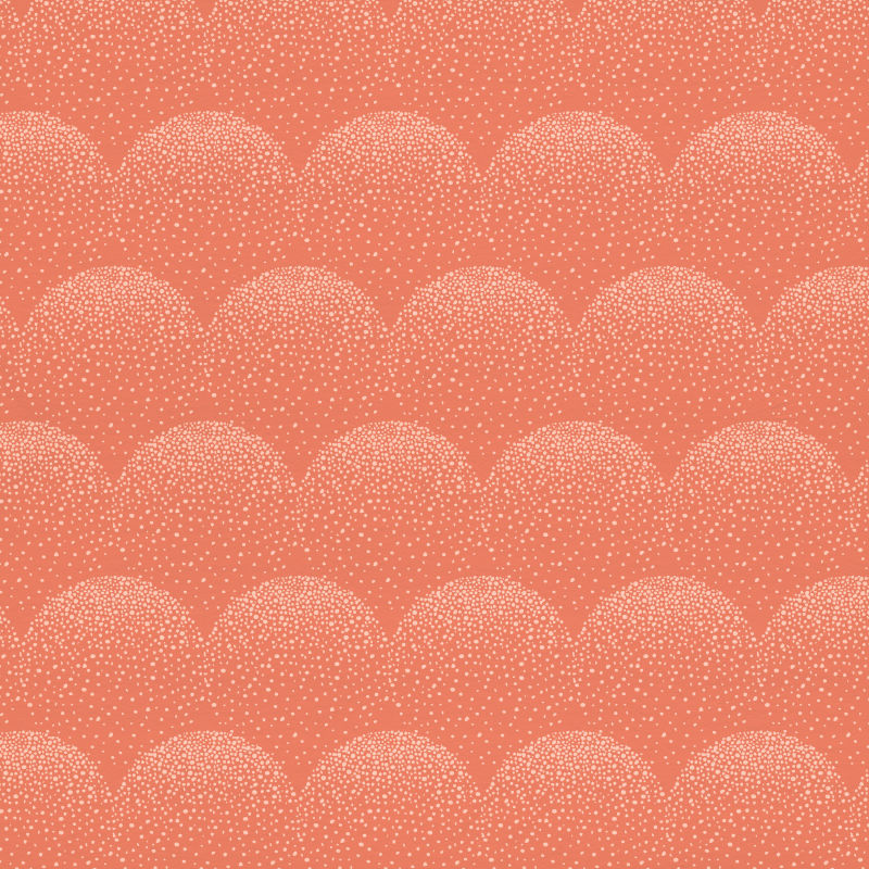 美丽的橘色鱼鳞纹图案