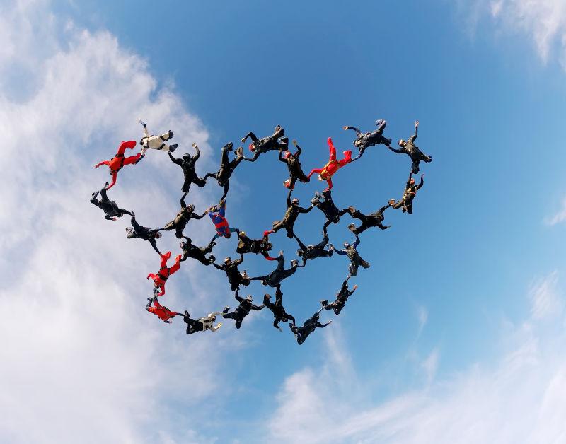 跳伞运动员队形