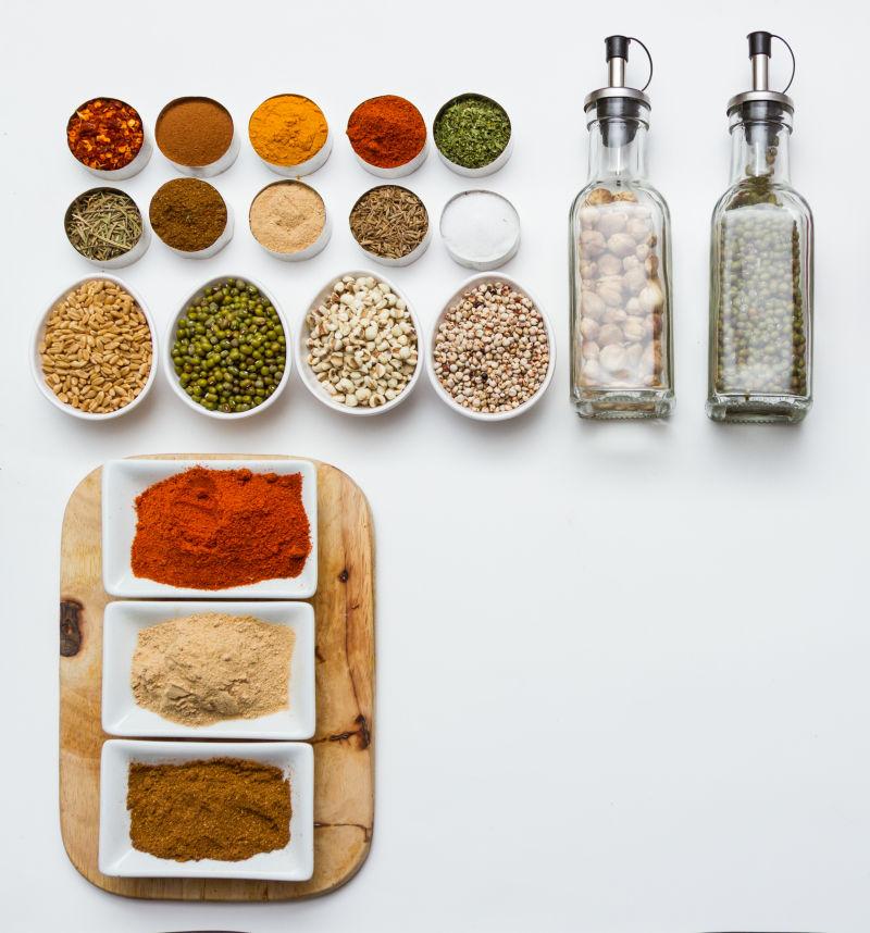 香料和草本植物选用白色背景