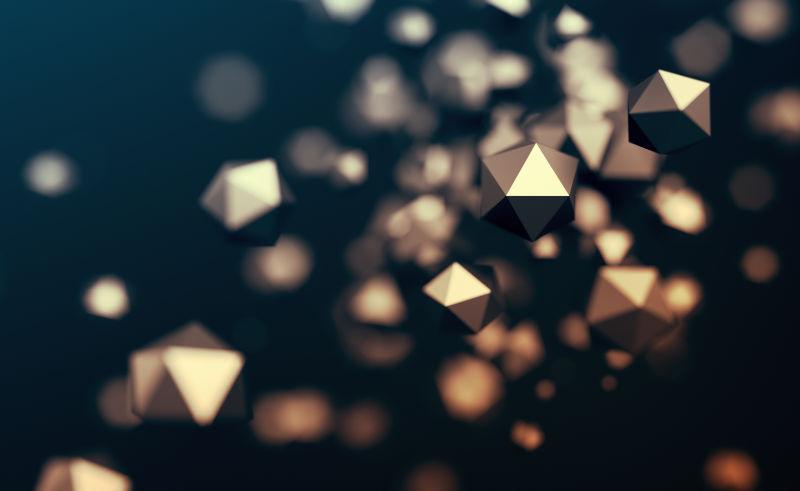 混沌低粒子的三维背景