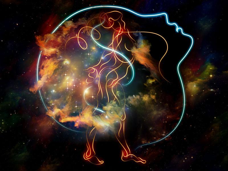 由轮廓和人物线条构成的设计