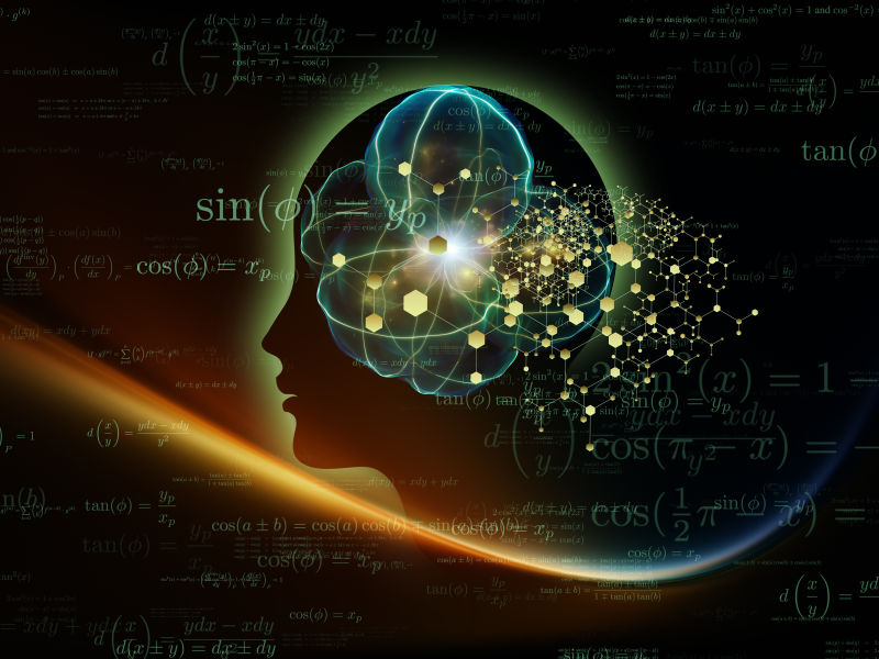 数学与设计元素的人像设计