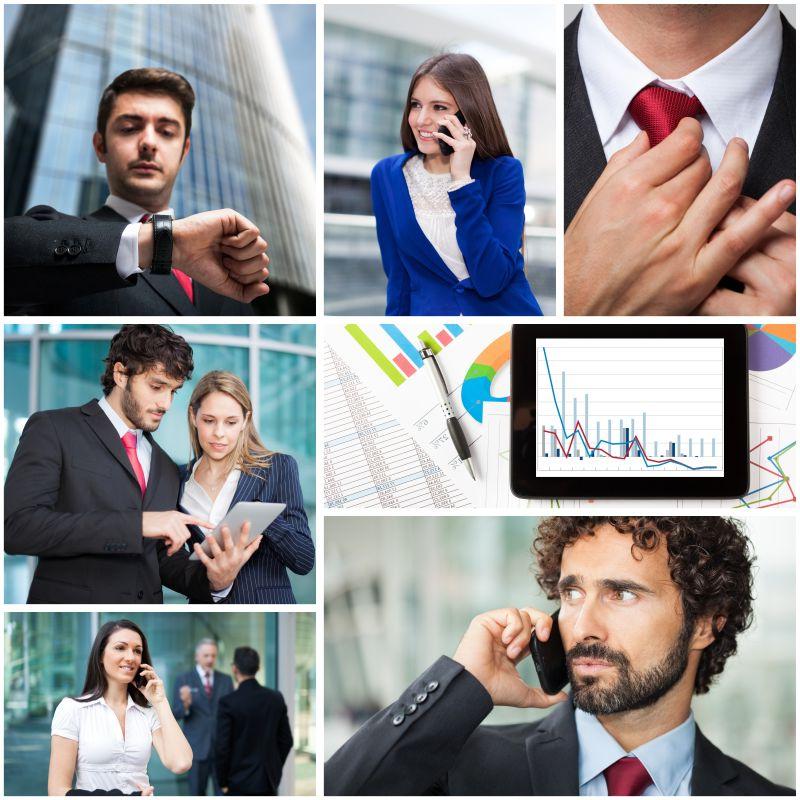 不同情景下的商人拼图