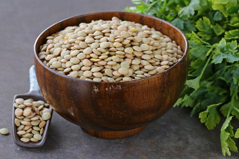 一碗有机绿扁豆