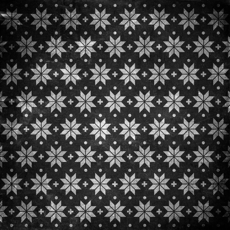 黑底雪花无缝背景