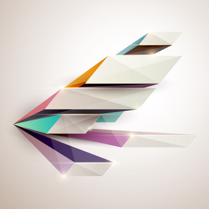 矢量的立体图案背景