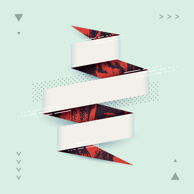 彩色的丝带图案的矢量背景