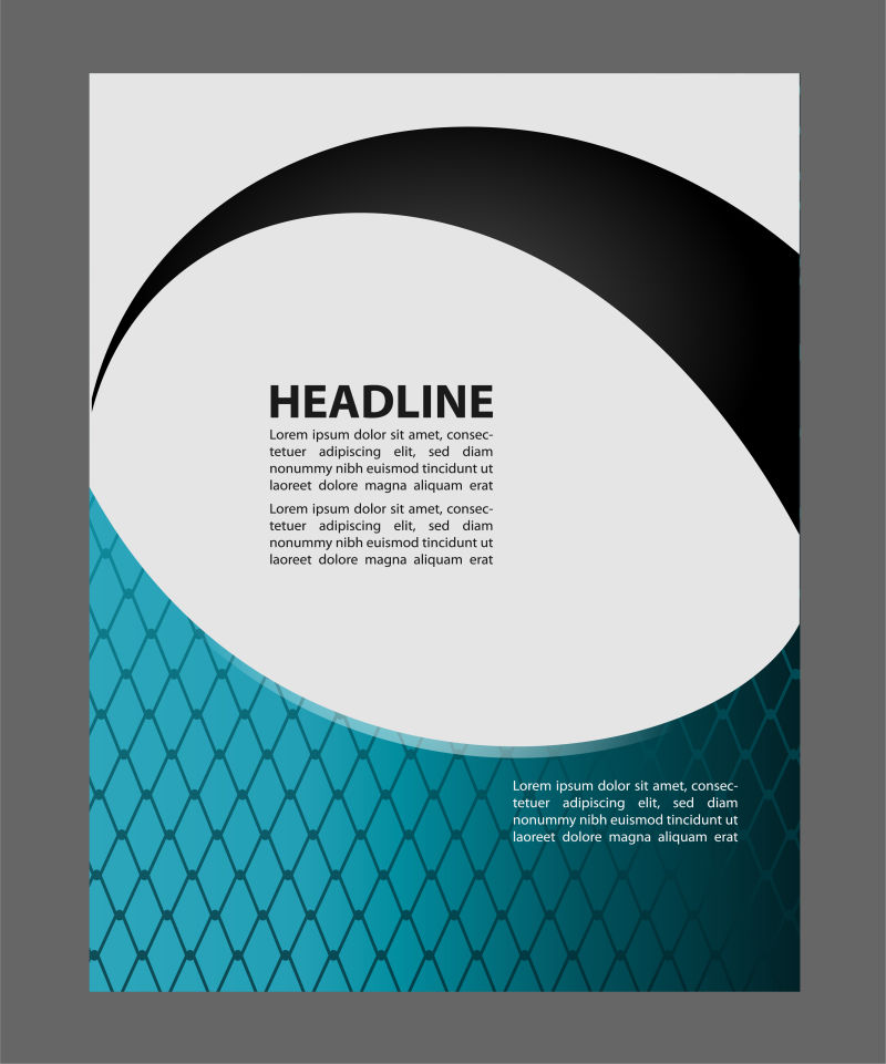 矢量抽象小册子几何设计