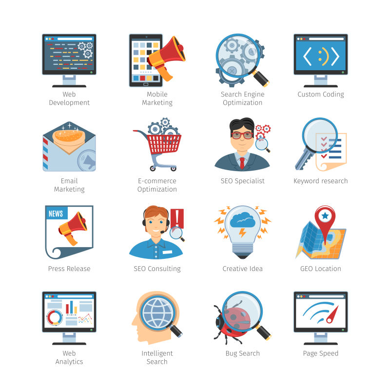 矢量的商业金融图标设计