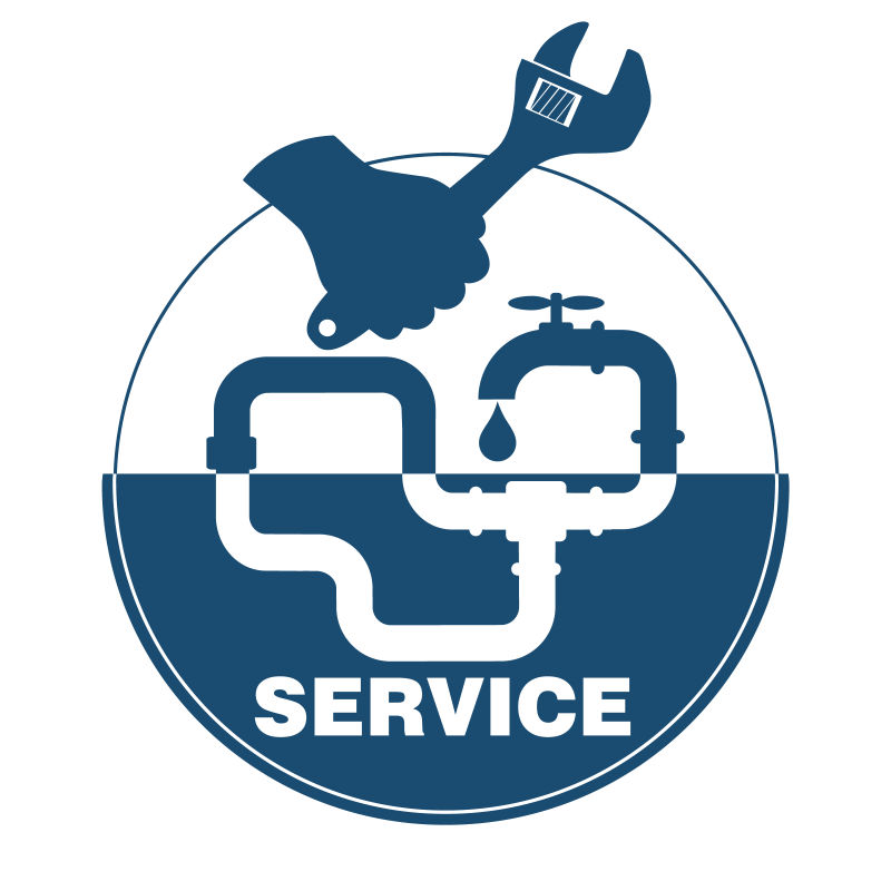 创意矢量管道维修概念的图标