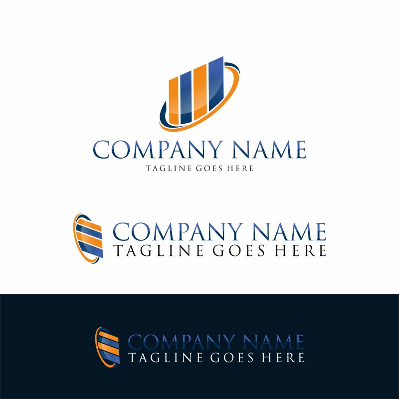 创意矢量现代风格的商业标志设计