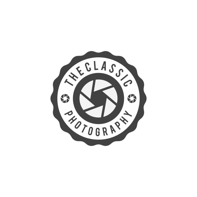 摄影徽章矢量设计