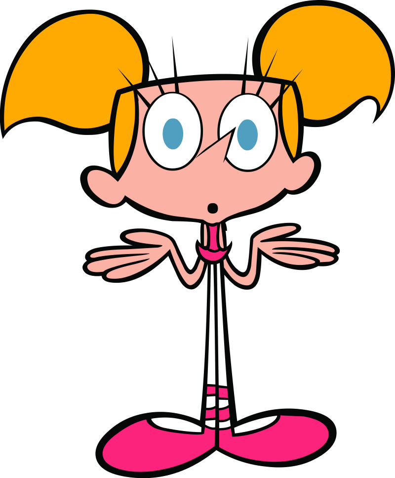 创意矢量卡通不知所措的女孩