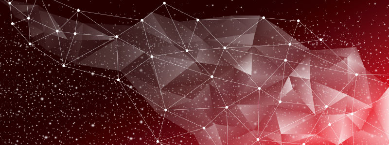 创意矢量星空下的几何多边形元素背景