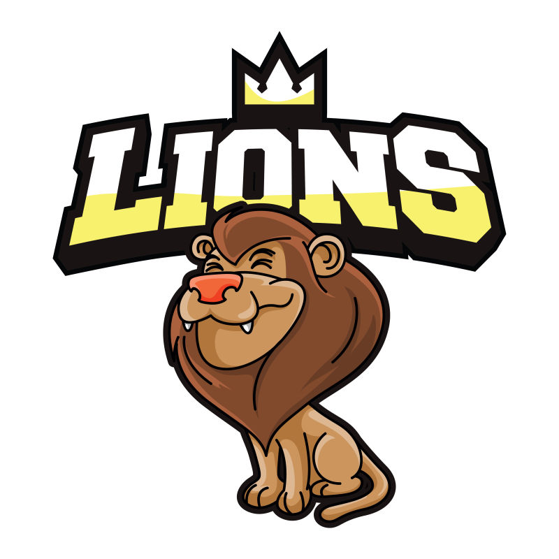 矢量的卡通狮子插图