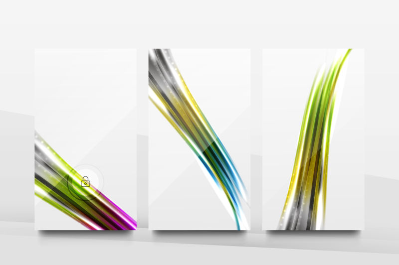 矢量的移动设备界面图案设计