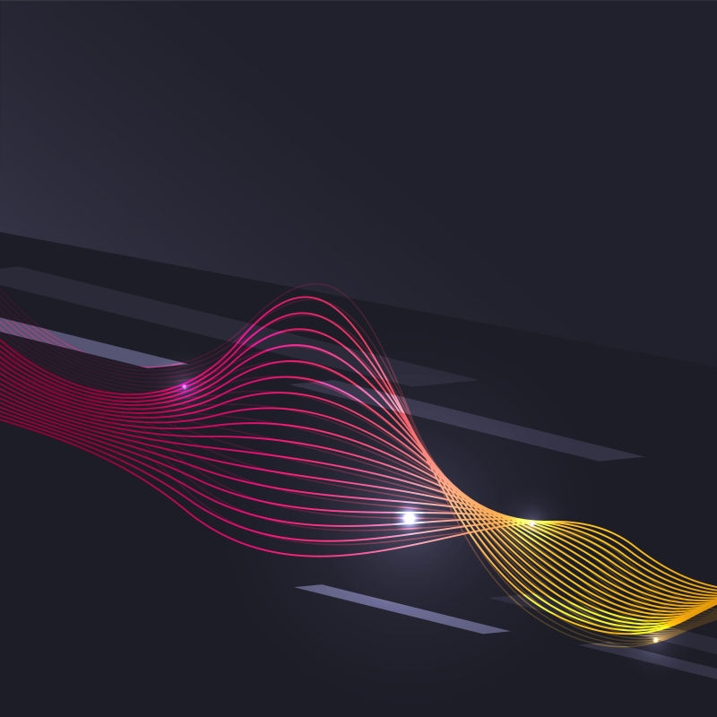 矢量的渐变色混合线条图案背景