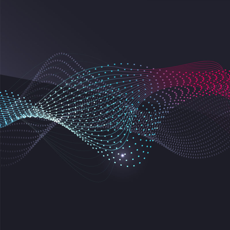 彩色混合虚线的矢量背景