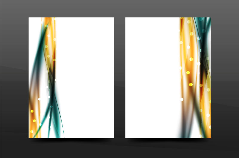 创意梦幻风格的矢量商业报告封面