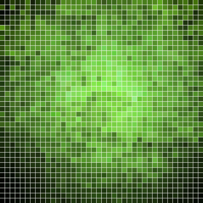 矢量的绿色像素图案设计