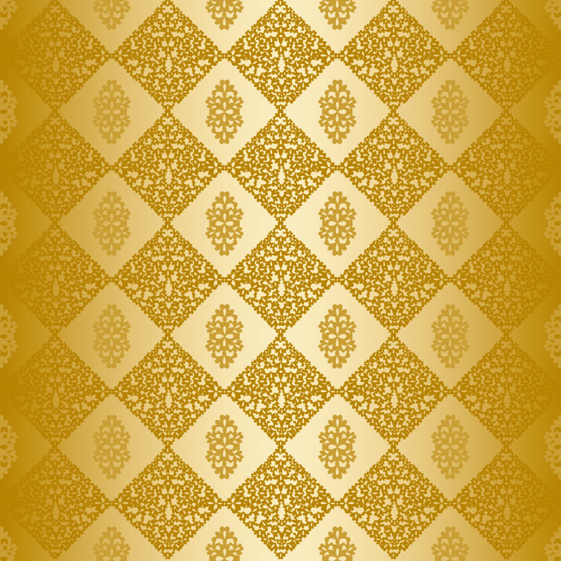金色矩形图案矢量背景