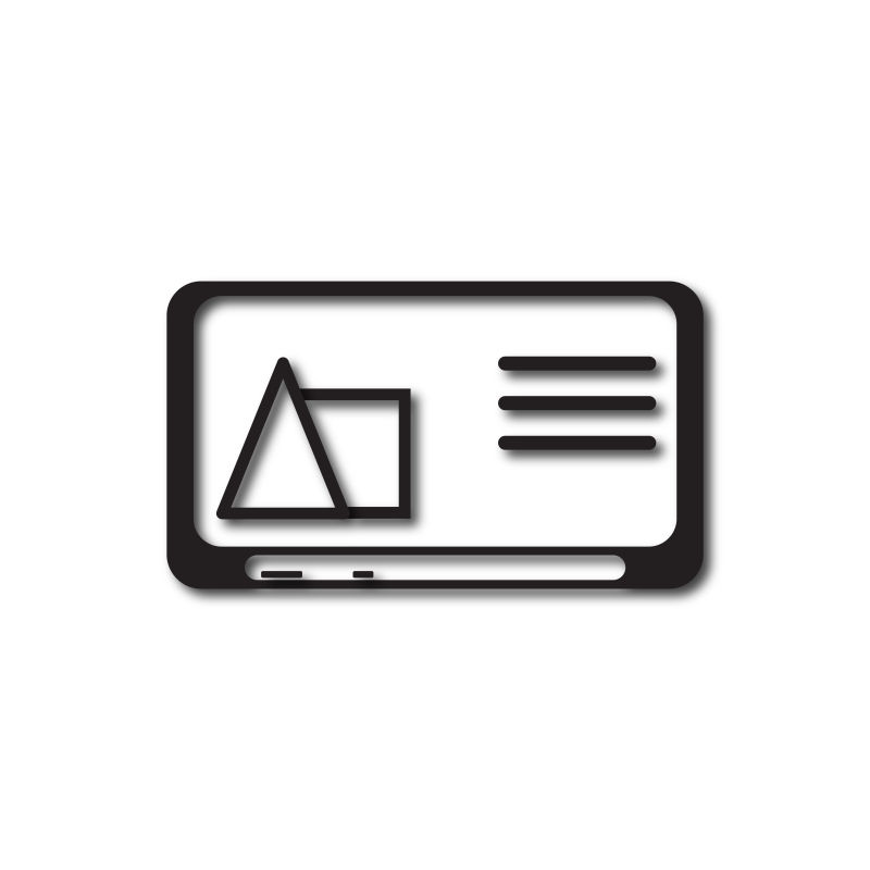 黑板矢量象形图